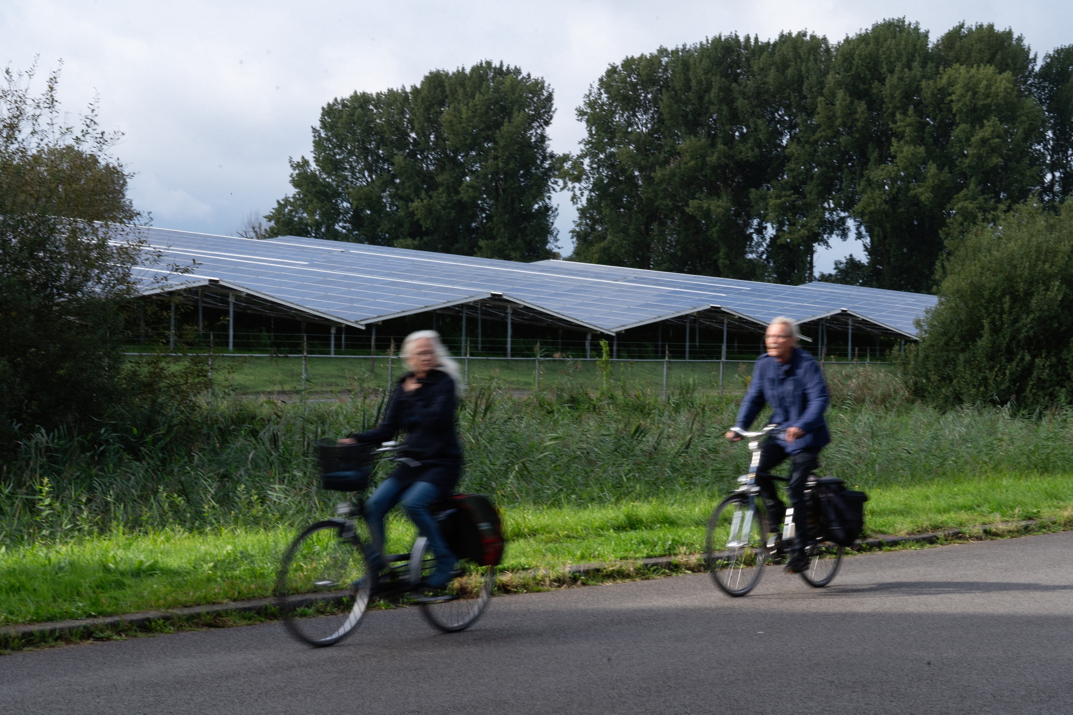 Energietransitie fiets zonnepark