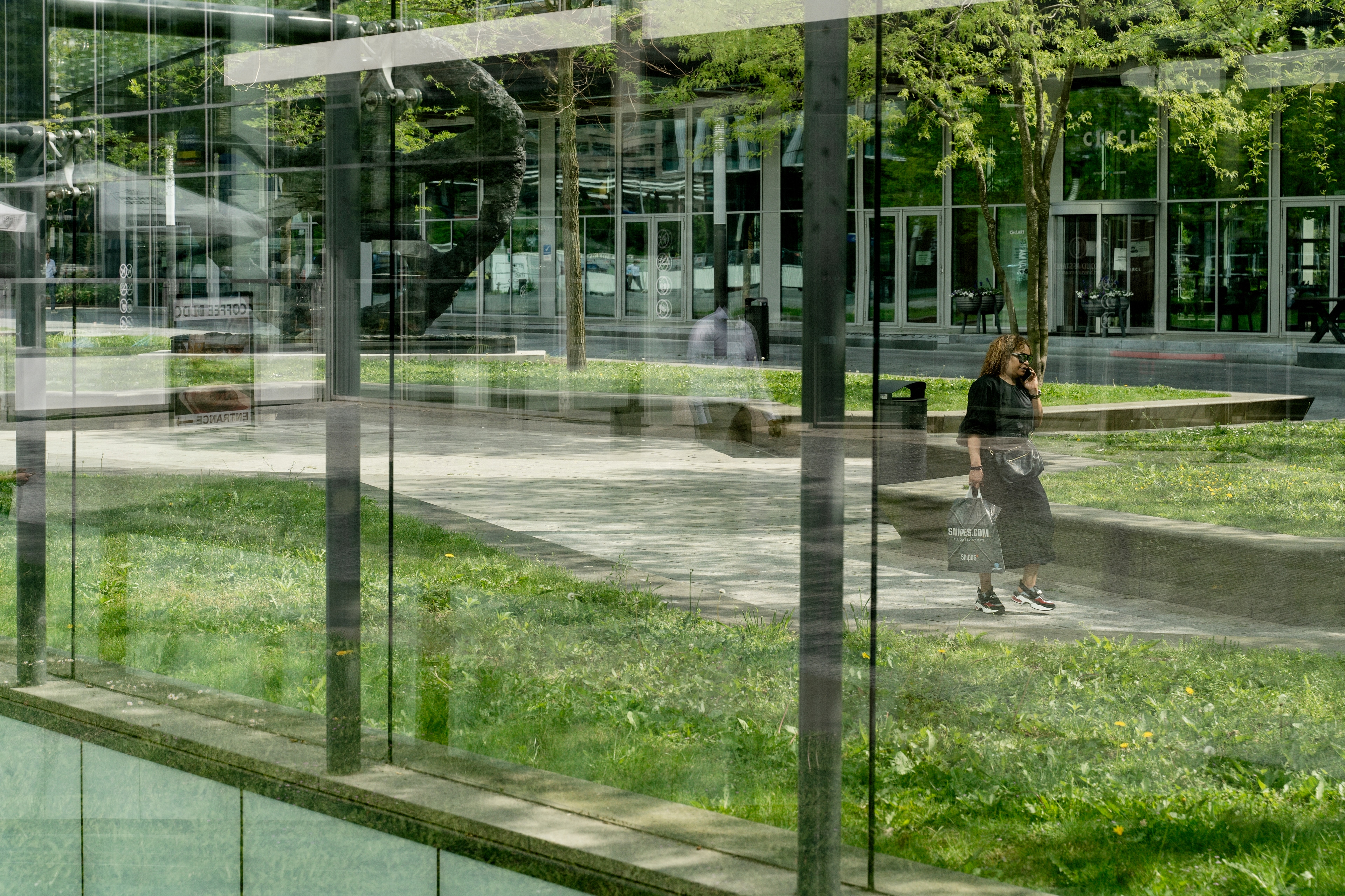 Business weerspiegeling groen