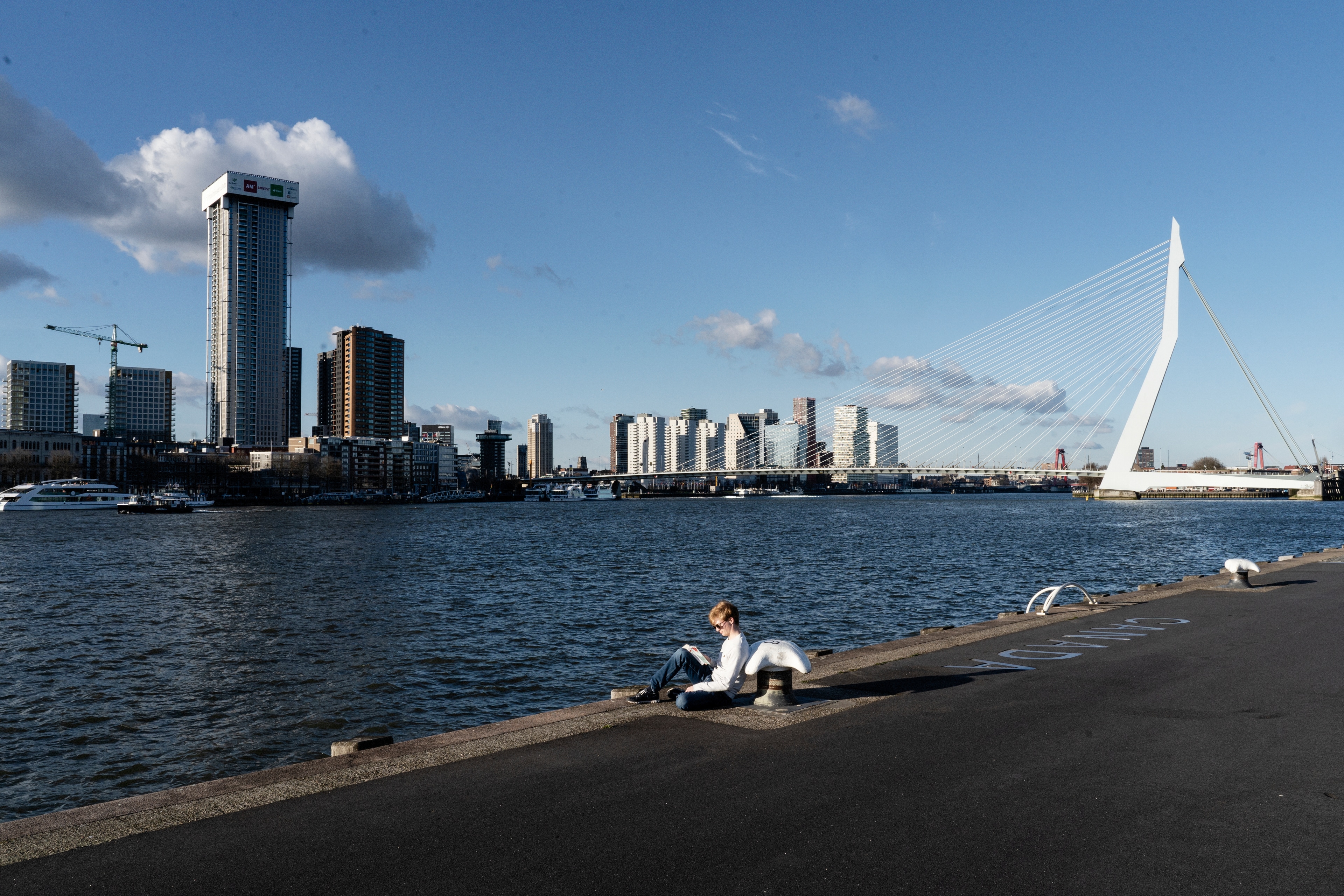 Stad brug kanaal