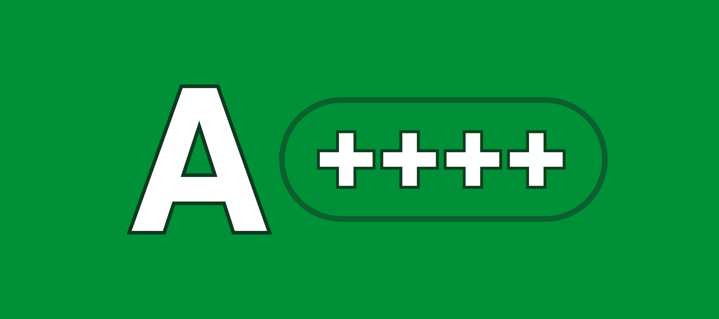 Energielabel Letter A ++++